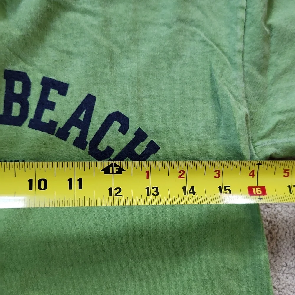 Novelty Kids Green Myrtle Beach T-Shirt Short Sleeve- Large